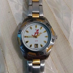 Logo Art Ladies Two Tone University of Alabama Logo Watch